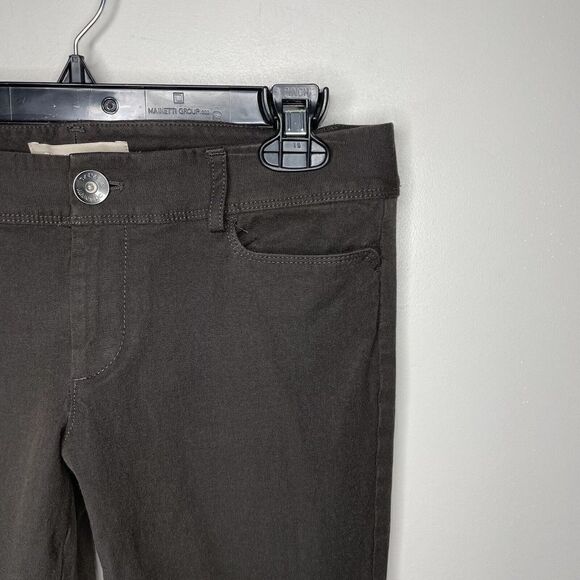 BANANA REPUBLIC Pants Women 2 Skinny Brown 8" Rise Riding Viscose-Cotton Stretch - Picture 2 of 9